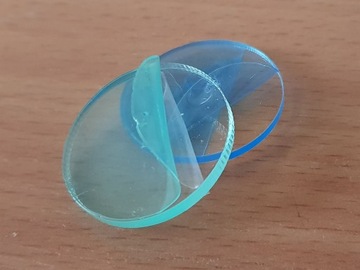 Жетоны круглые, оргстекло, FLUO, синие (10)