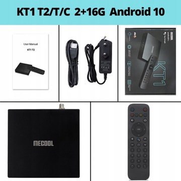 Hot sales MECOOL KT1 Android TV 10 DVB Tuner Receiver DVB-T2