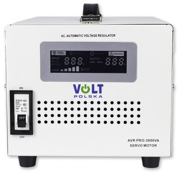 STABILIZATOR NAPIĘCIA SIECIOWEGO AVR 3000VA SERVO SERWOMECHANIZM VOLT