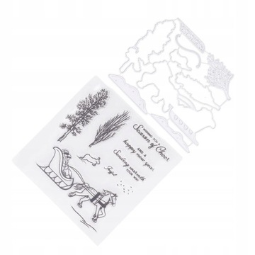 Набор штампов и штампов для создания открыток.