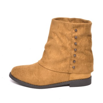 BUTY DAMSKIE OCIEPLANE CAMEL BOTKI NA KOTURNIE