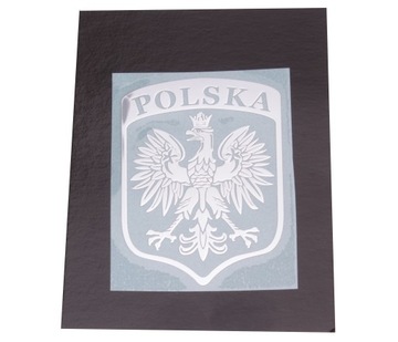Naklejka Polska Godło Orzeł Emblemat Niklowany