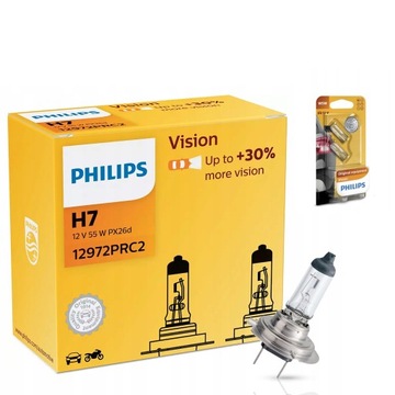 ZESTAW PHILIPS H7 VISIONPLUS +30% + W5W VISION +30