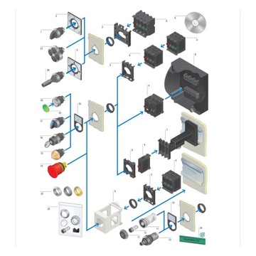 Napęd przełącznika 2 położenia M22-WK 216865
