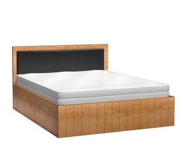 SORENO S12 łóżko 160x200 tapicerowane zagłowie