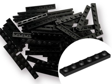 LEGO 3666 PLATE 1x6 Płytka Czarny Black 10 sztuk