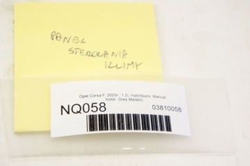 NQ058 OPEL CORSA F PANEL KLIMATIZACE 39185221