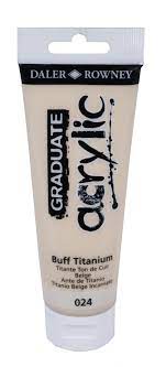 Farba akrylowa Daler Rowney GRADUATE BUFF TITANIUM