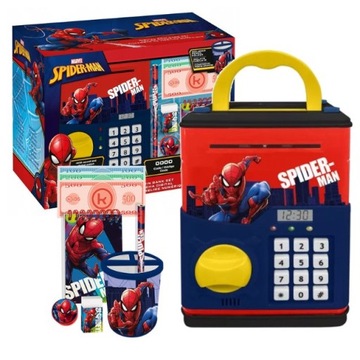 Cyfrowa skarbonka elektroniczna SPIDER-MAN + akcesoria
