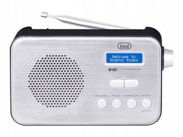 МАЛЕНЬКИЙ ПОРТАТИВНЫЙ РАДИО DAB+ С БАТАРЕЕЙ FM БУДИЛЬНИК