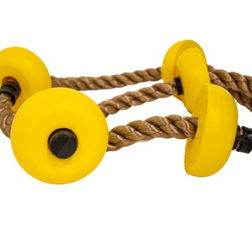 Толстая веревка для детской площадки, желтая, веревка для лазания, ручки