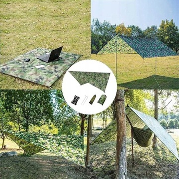 ТУРИСТИЧЕСКАЯ БРЕЗЕНТНАЯ КРЫШКА ДЛЯ КЕМПИНГА 3х3м