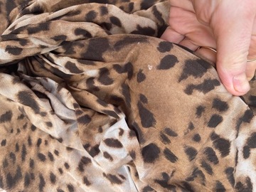 Body top leopard elisabetta franchi xs 34 cupro