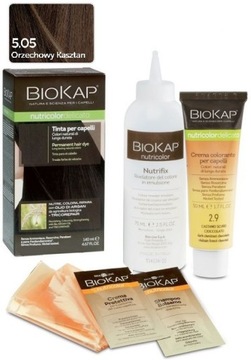 BIOKAP NUTRICOLOR DELICATO 5.05 Orzechowy kasztan 140 ml