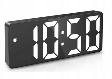 ZEGAR ELEKTRONICZNY LED BUDZIK ZEGAREK Z ALARMEM C