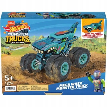 HOT WHEELS MONSTER TRUCKS MEGA WREX KLOCKI ZESTAW