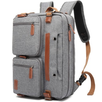 Plecak męskie plecaki szkolne laptop 3w1 szary