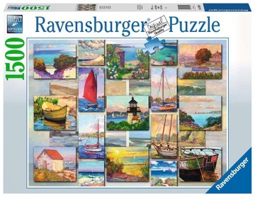 Puzzle 1500 elementów Kolaż wybrzeża RAVENSBURGER