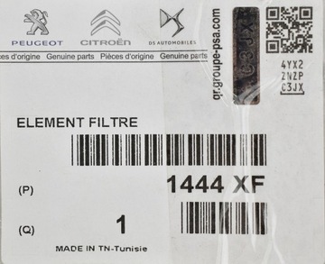 CITROEN OE 1444XF FILTR VZDUCHU