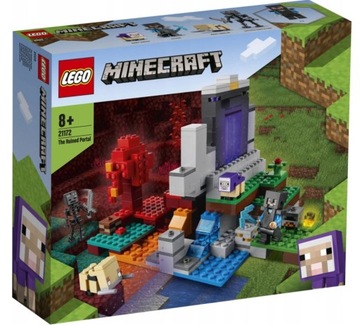 Lego Minecraft Zniszczony portal 21172 nowe