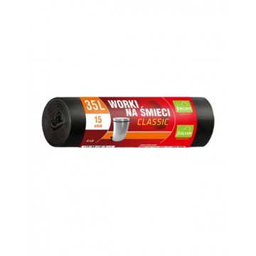 Worki na śmieci LD CLASSIC 35L czarne (15 sztuk) F