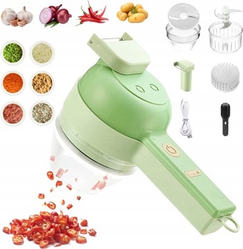 Портативная электрическая овощерезка 4 в 1