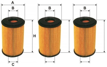 3× FILTRON OE 640/4 FILTR OLEJE