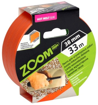 Taśma elewacyjna tynkarska wzmocniona 38mm x 33m ZOOM klej hot-melt