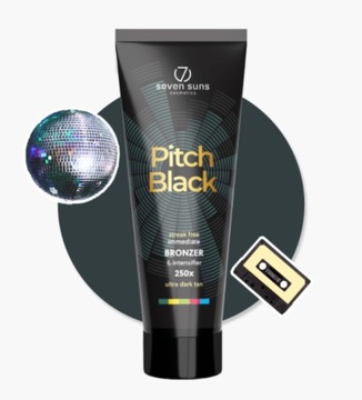 7suns Pitch Black Ultra Ciemny Bronzer 250ml