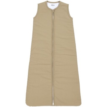 Meyco Baby Jednokolorowy zimowy śpiworek - taupe - 90cm