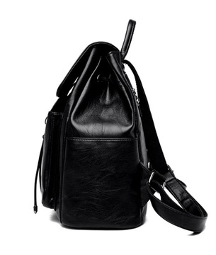 Женский кожаный городской рюкзак для рабочей школы