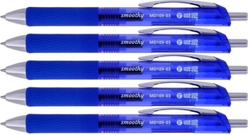 Pióro żelowe MemoBe Smoothy 0.5mm niebieski x5