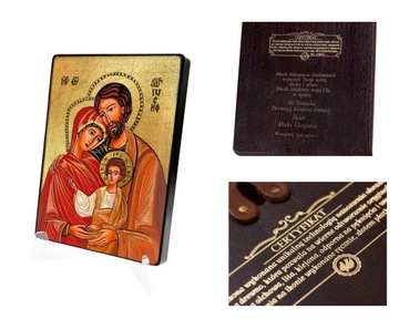 Ikona religijna Święta Rodzina+ DEDYKACJA