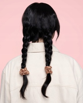 Набор из двух шелковых резинок для волос ALMANIA.