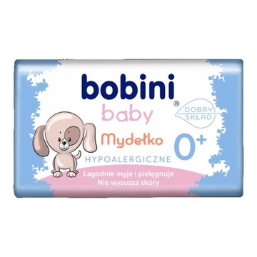 Bobini Baby 0+ Mydło hypoalergiczne dla dzieci i niemowląt w kostce 90g