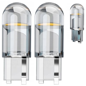 2x KRYSTALICZNA ŻARÓWKA LED W5W SPHERE COB 360 T10