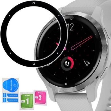 SZKŁO OCHRONNE HYBRYDOWE PMMA PEŁNE FULL COVER 3D EDGE DO GARMIN VENU 2S