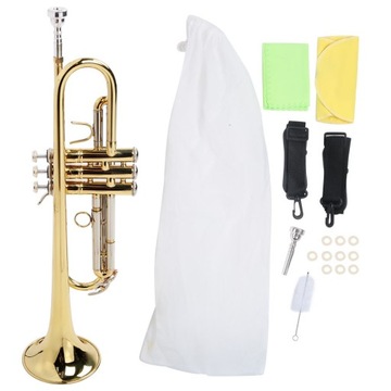 three colors trumpet professional combined type musical brass trumpet with