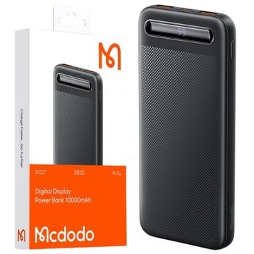 MCDODO POWERBANK 10000 МАЧ С ДИСПЛЕЕМ 2X USB USB-C 2A 10 Вт + КАБЕЛЬ USB-C