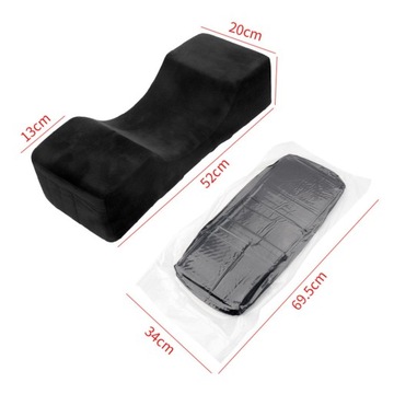 Poduszka do rzęs Miękkie artykuły kosmetyczne Piankowa poduszka pod szyję do domu Czarna