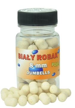 BIAŁY ROBAK POP-UP MCKARP DUMBELLS PRZYNĘTA 8mm