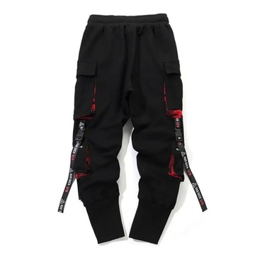 Y2k Pants Men's Harajuku Cargo Pants Hit Color Str