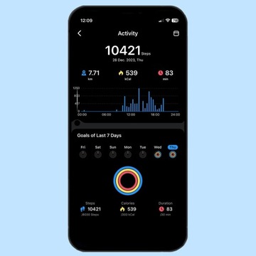 ICE ring Smart Ring Inteligentny Pierścień Czarny 59 mm (r.9)