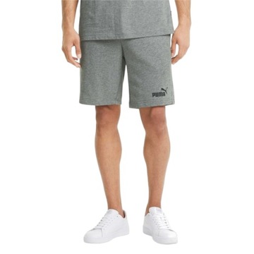 PUMA KRÓTKIE SPODENKI MĘSKIE ESS SHORTS SZARE r.L