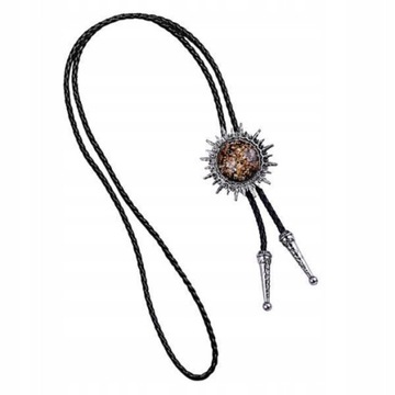 2x Classic Cowboy Agate Bolo Tie Rodeo Necktie