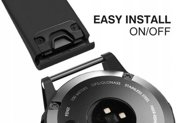 CZARNY Pasek Garmin FENIX 7X Sapphire Solar