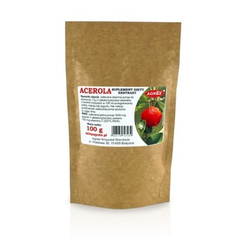ACEROLA EKSTRAKT 100g PROSZEK NATURALNA WITAMINA C