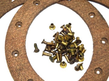 ОРИГИНАЛЬНЫЕ ЗАКЛЕПКИ + НАКЛАДКИ ДИСКОВ СЦЕПЛЕНИЯ M72 КОМПЛЕКТ.