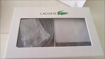 Lacoste pasek portfel ZESTAW MĘSKI PASEK