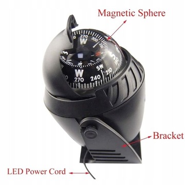 Электронный цифровой светодиодный автомобильный компас